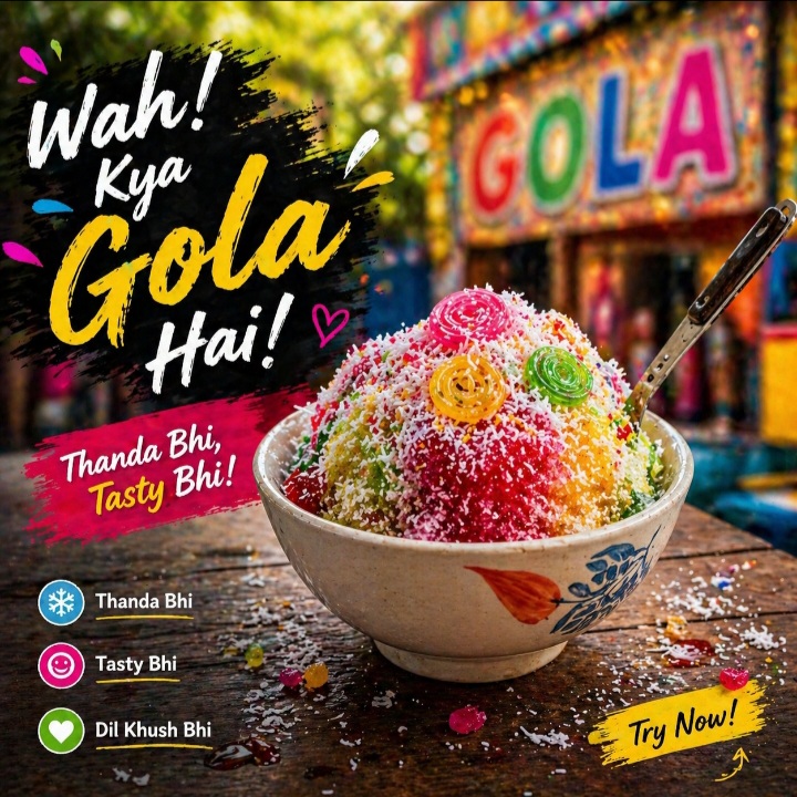 Lazeez Classic Gola — small refreshing handcrafted frozen treat, Rs.50